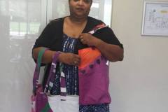 Sawsan-from-Womens-Creative-Hub-displaying-Banner-Bags