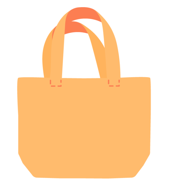 Plastic shopping bag reusable alternative illustration