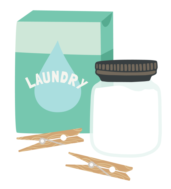 Plastic Free Laundry illustration