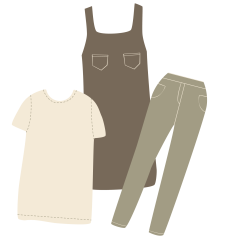 natural fibre clothing illustration