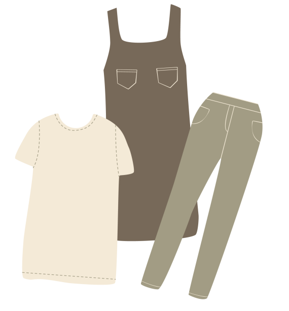 natural fibre clothing illustration