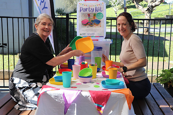 Tweed Shire Council Reusable Party Kit (Photo Credit: Tweed Shire Council)